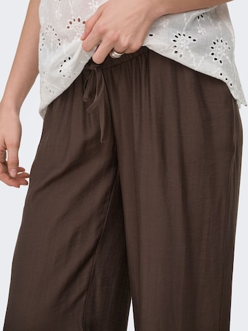 Regular Pantalon 'OLMSandy' Only Maternity en marron