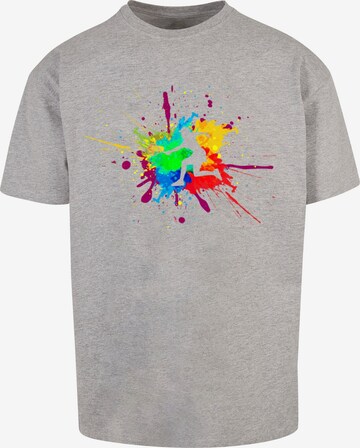 T-Shirt 'Color Splash Player' Merchcode en gris : devant