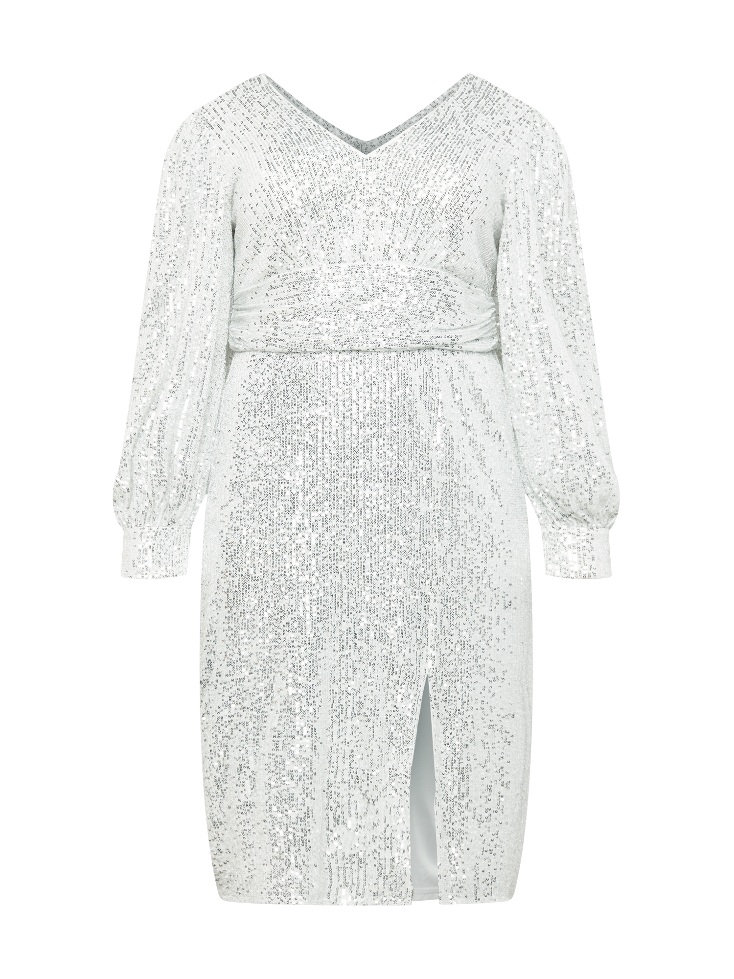 xWbHk Specjalne okazje Chi Chi Curve Suknia wieczorowa w kolorze Srebrnym 