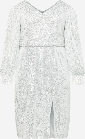 Chi Chi CurveVečernja haljina - srebro boja: prednji dio