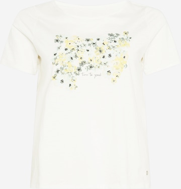 T-shirt Tom Tailor Women + en blanc : devant