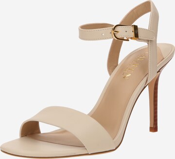 Lauren Ralph Lauren Sandalen met riem 'GWEN' in Beige: voorkant