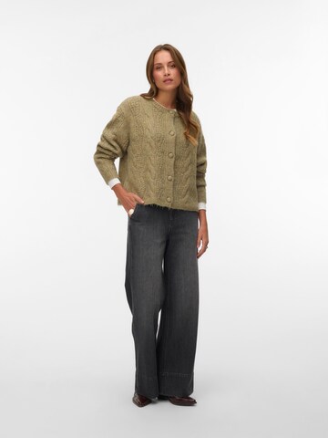 VERO MODA Πλεκτή ζακέτα 'VMINGRID' σε πράσινο