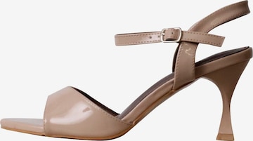 POTI PATI Sandale 'Supermodische Sandalen mit Absatz' in Beige: Vorderseite