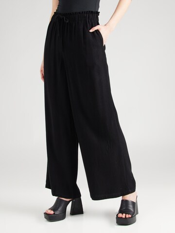 A-VIEW Wide leg Broek 'Lerke' in Zwart: voorkant