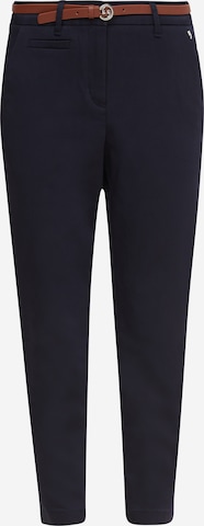 COMMA Slim fit Chino Pants in Blue: front