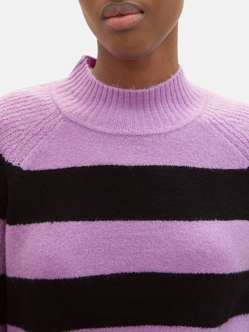 TOM TAILOR DENIM Sweater in Purple