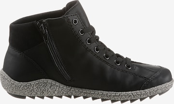 Rieker Lace-Up Ankle Boots in Black