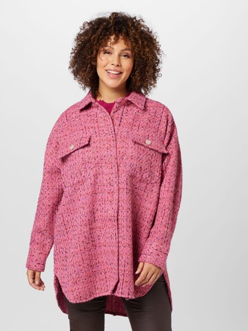 River Island Plus Blouse in Roze: voorkant