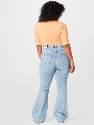 River Island Plus Flared Jeans in Blue