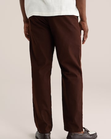 WE Fashion tavaline Chino-püksid, värv pruun