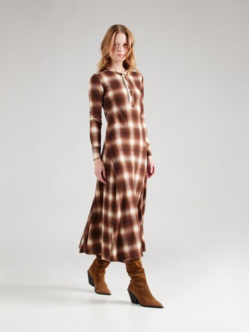 Robe Polo Ralph Lauren en marron : devant