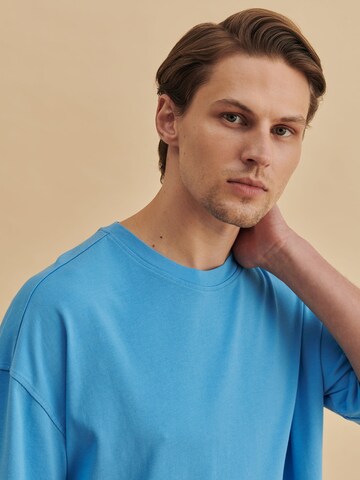 DAN FOX APPAREL Shirt 'Erik' in Blauw