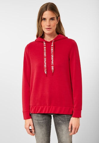 CECIL Sweatshirt in Rood: voorkant