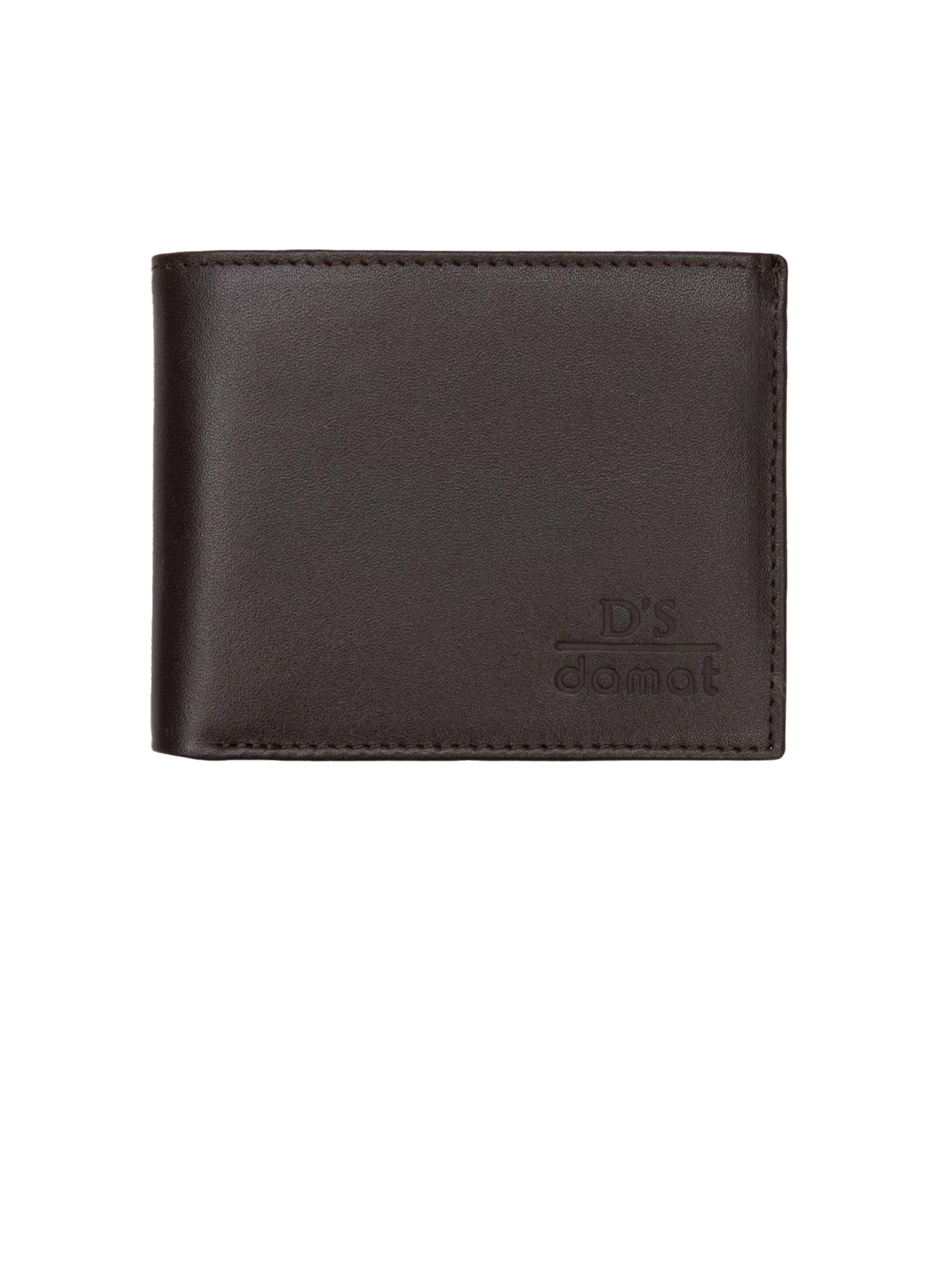 D’S Damat Wallet in Brown: front