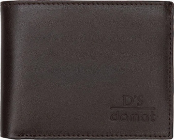 D’S Damat Wallet in Brown: front