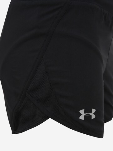 UNDER ARMOUR Skinny Παντελόνι φόρμας 'Fly By 2.0' σε μαύρο