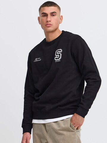 !Solid Sweater ' SDRIDLEY ' in Schwarz