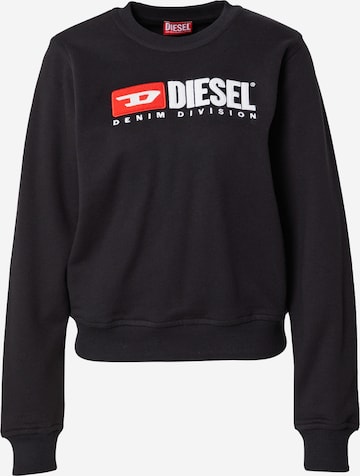 DIESEL Sweatshirt 'REGGY' in Black: front