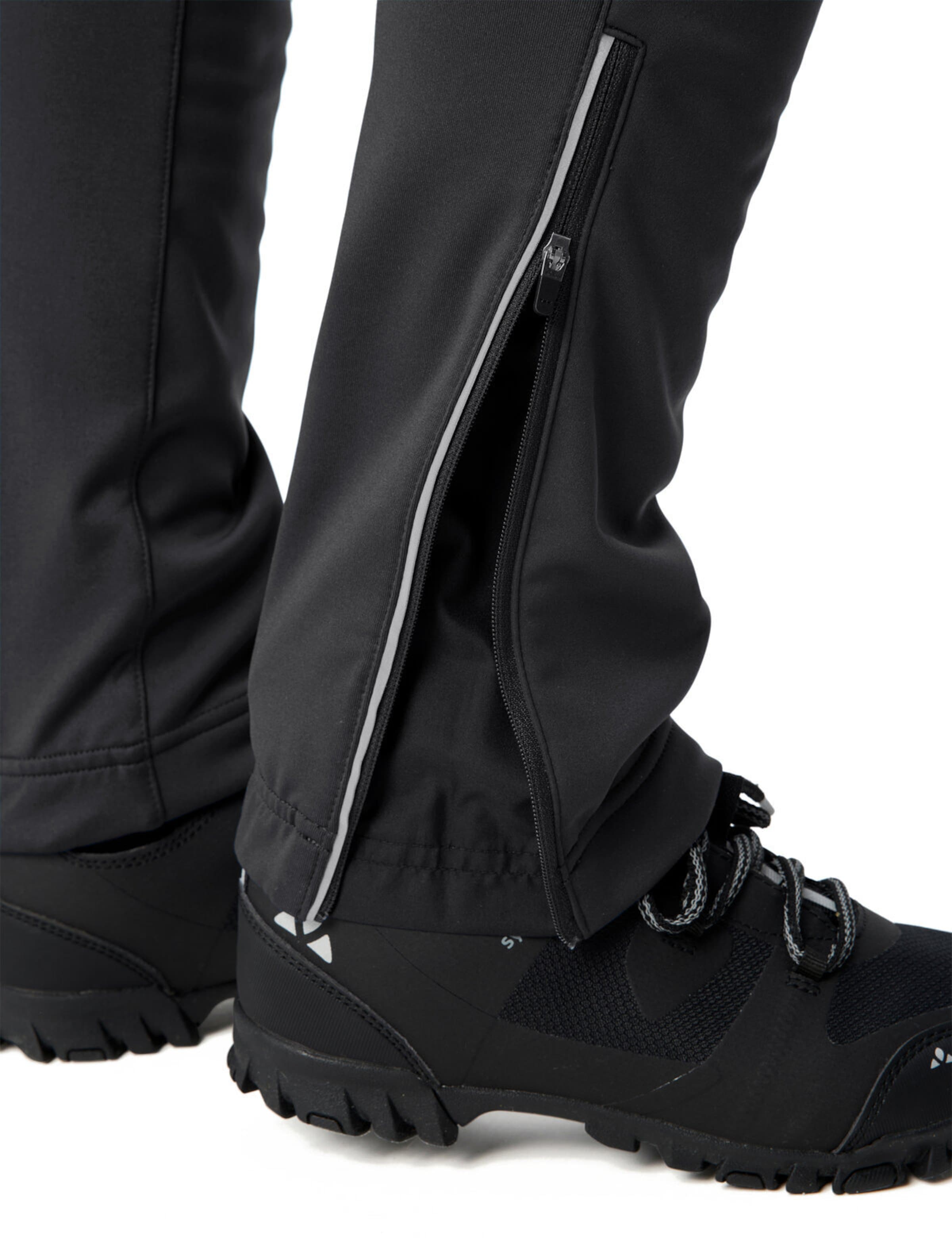 VAUDE Slimfit Sportbroek 'Wintry V' in Zwart