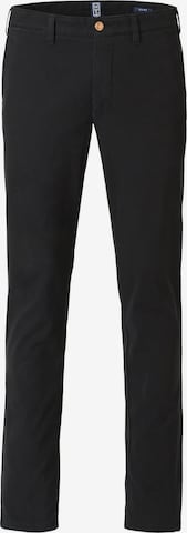 MEYER Chino trousers 'M5' in Blue: front
