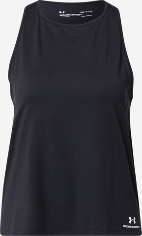UNDER ARMOUR Sports Top 'Rush Energy' in Black: front