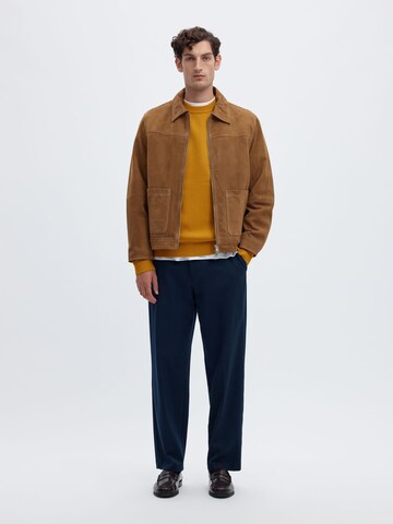 SELECTED Sweter w kolorze żółty