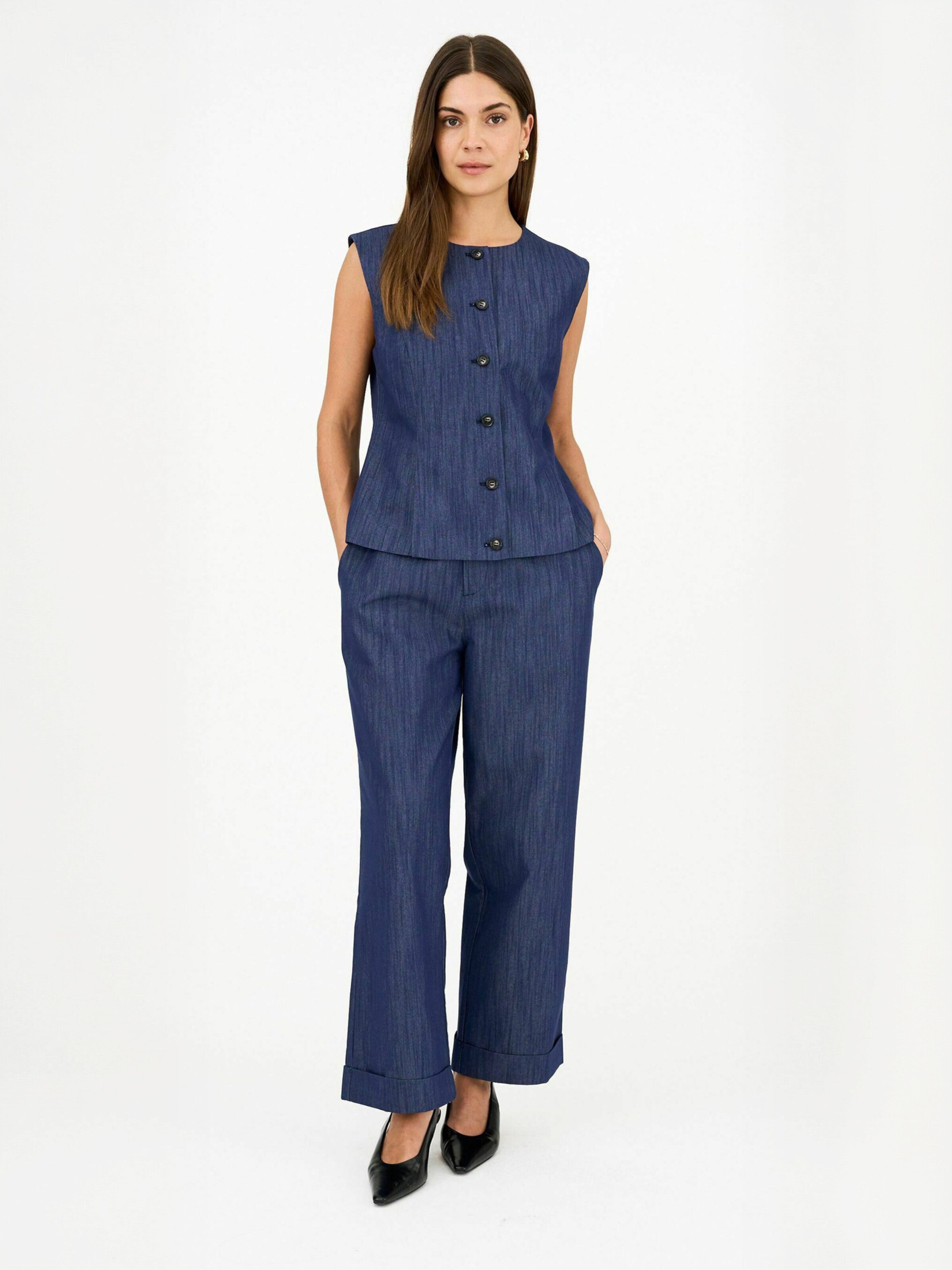Regular Pantalon ' PD-Birkin ' Pieszak en bleu : devant