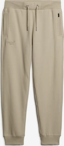 Superdry Tapered Pants 'ESSENTIAL' in Beige: front