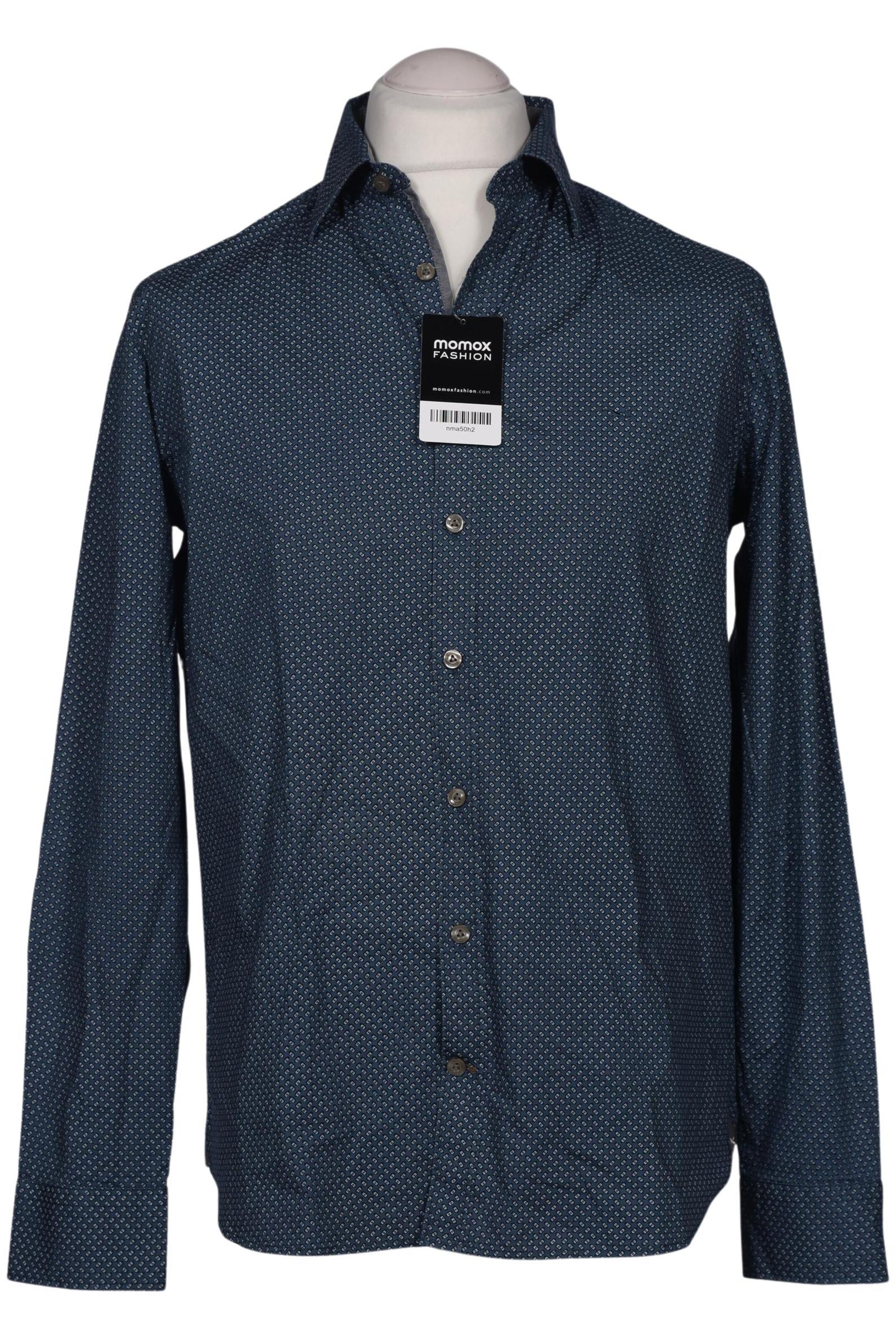 BRAX Button Up Shirt in M in Blue: front