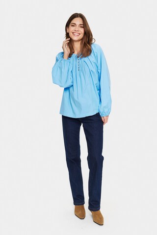 SAINT TROPEZ Blouse 'Ibel' in Blauw