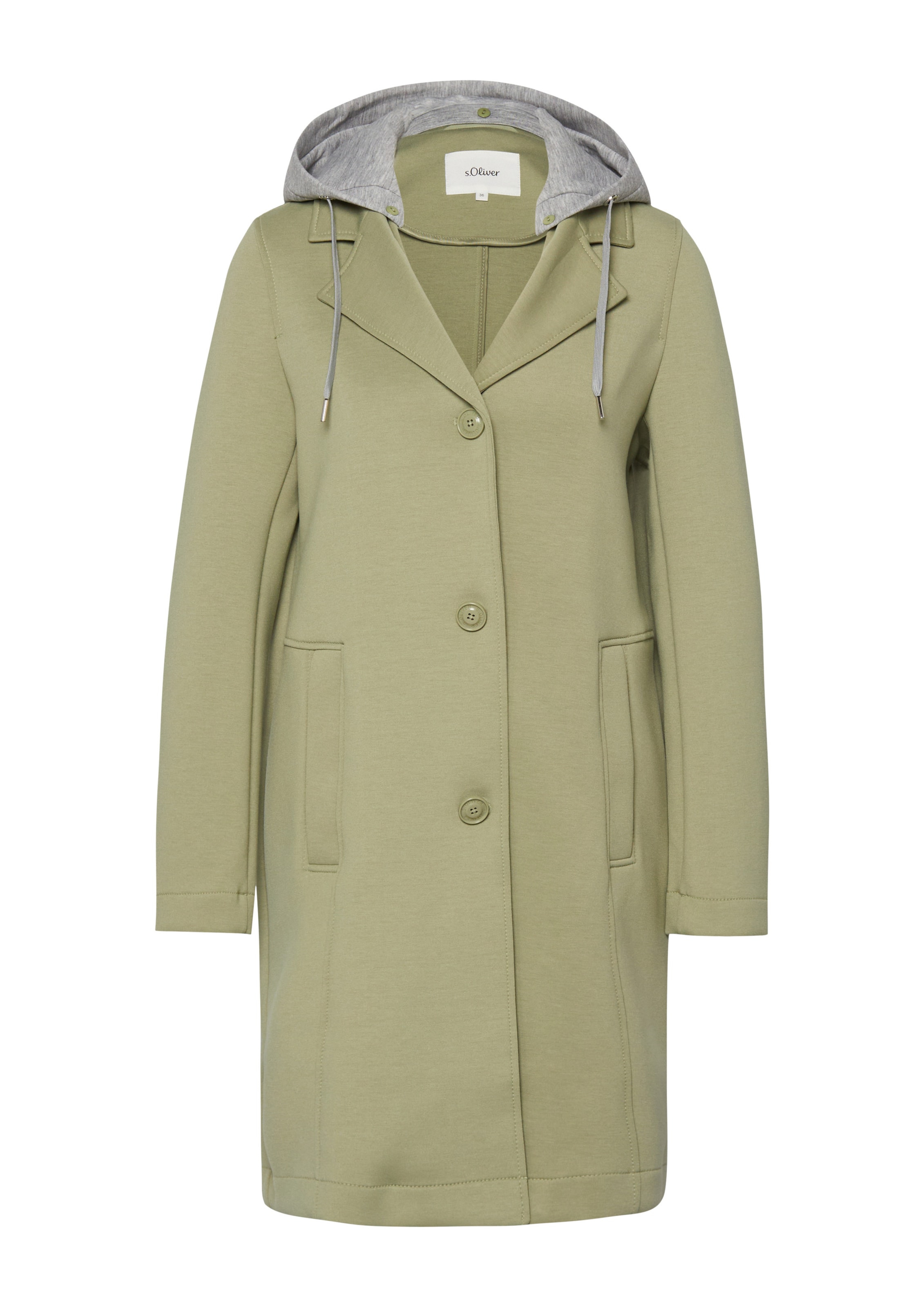Manteau mi-saison s.Oliver en vert : devant