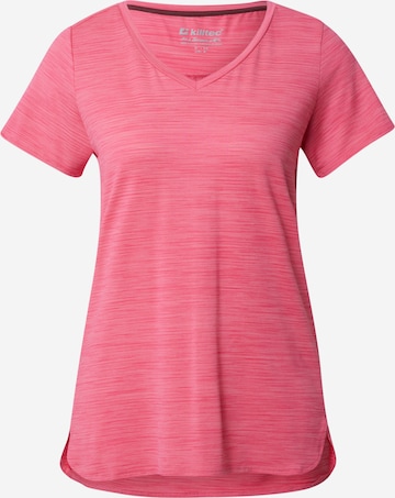 T-shirt fonctionnel KILLTEC en rose : devant