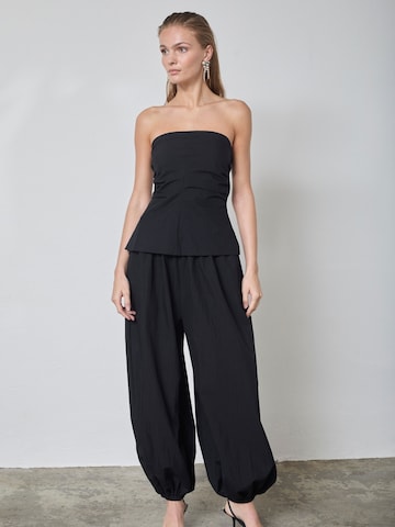 Top ' AcasiaCC ' di co'couture in nero