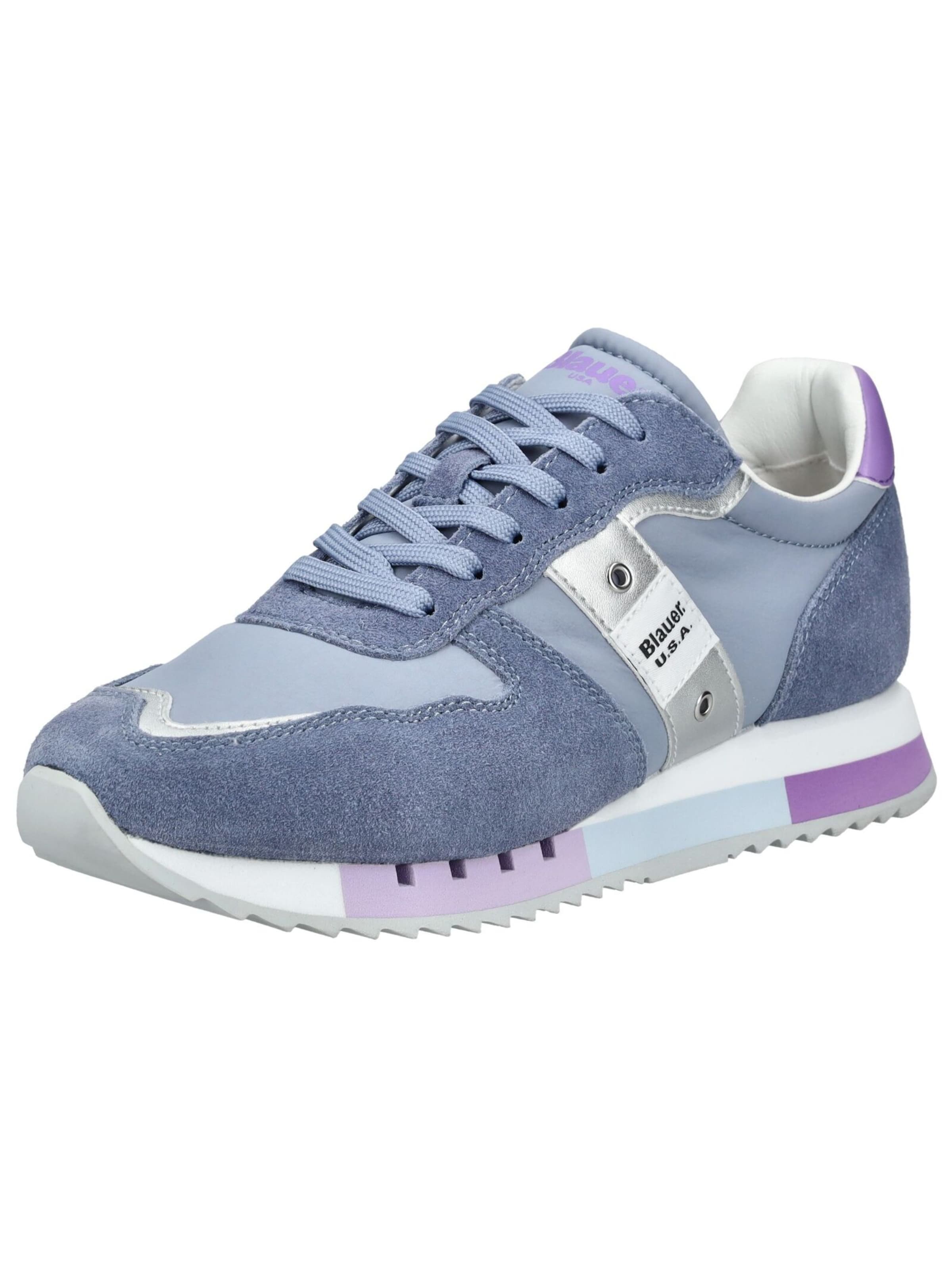 Sneaker bassa di Blauer.USA in blu: frontale