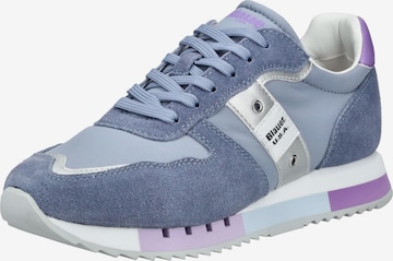 Baskets basses Blauer.USA en bleu : devant
