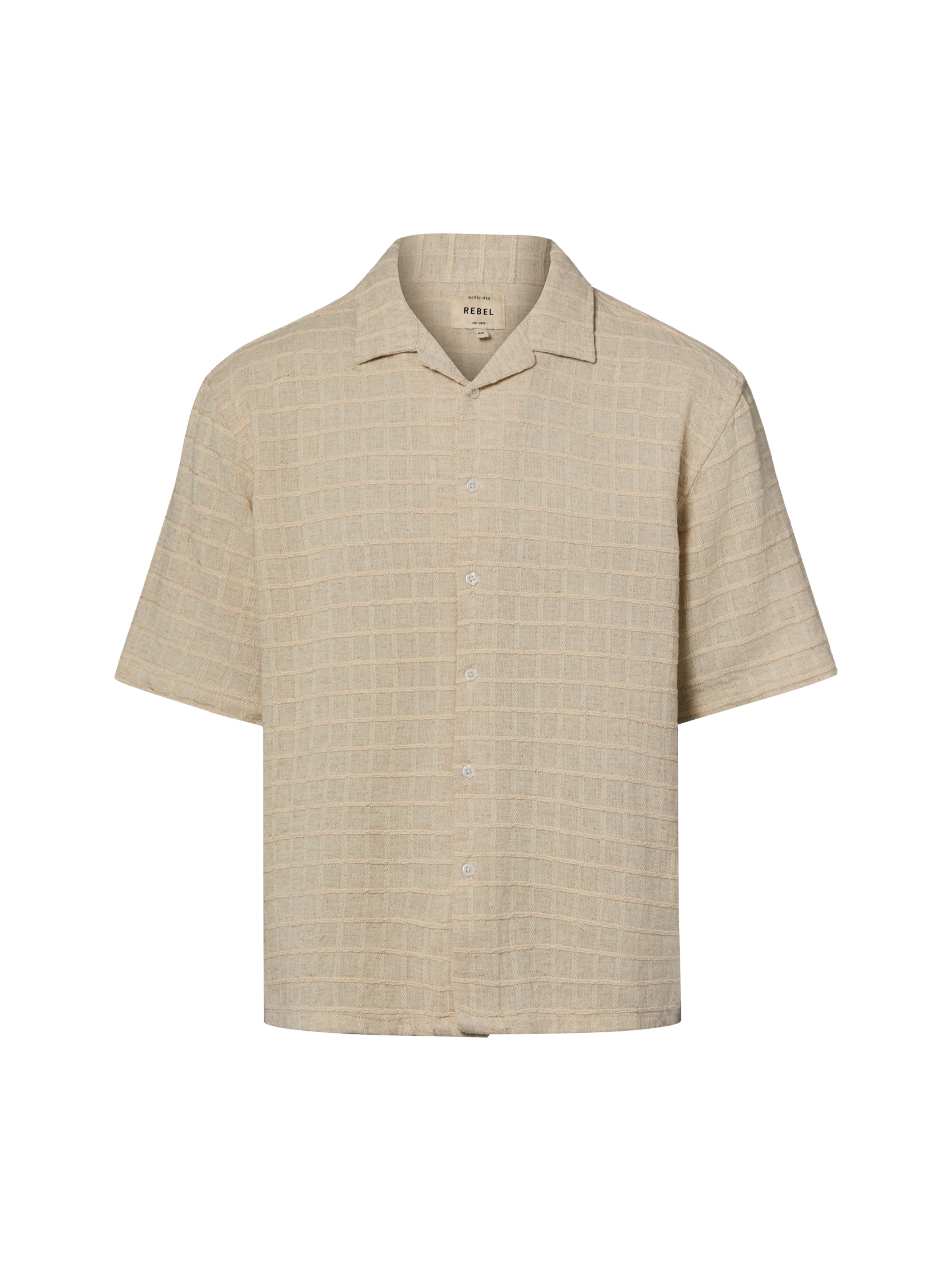Fit confort Chemise 'Corey' Redefined Rebel en beige : devant