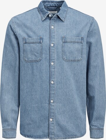 JACK & JONES Regular fit Overhemd 'Jeff' in Blauw: voorkant