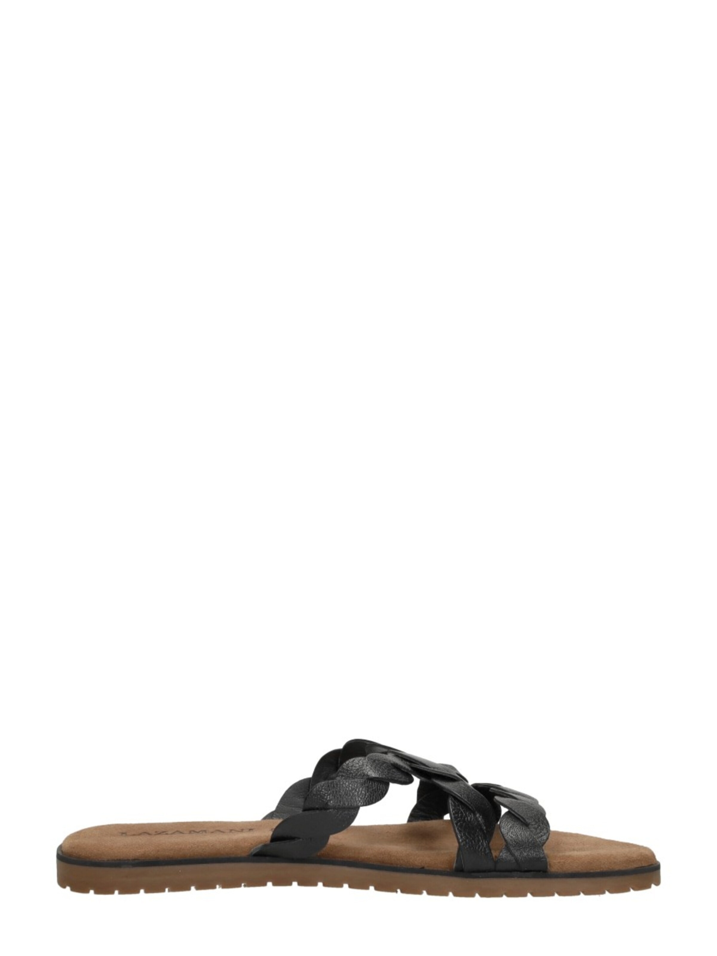 LAZAMANI Mule 'Open Teen' in Black