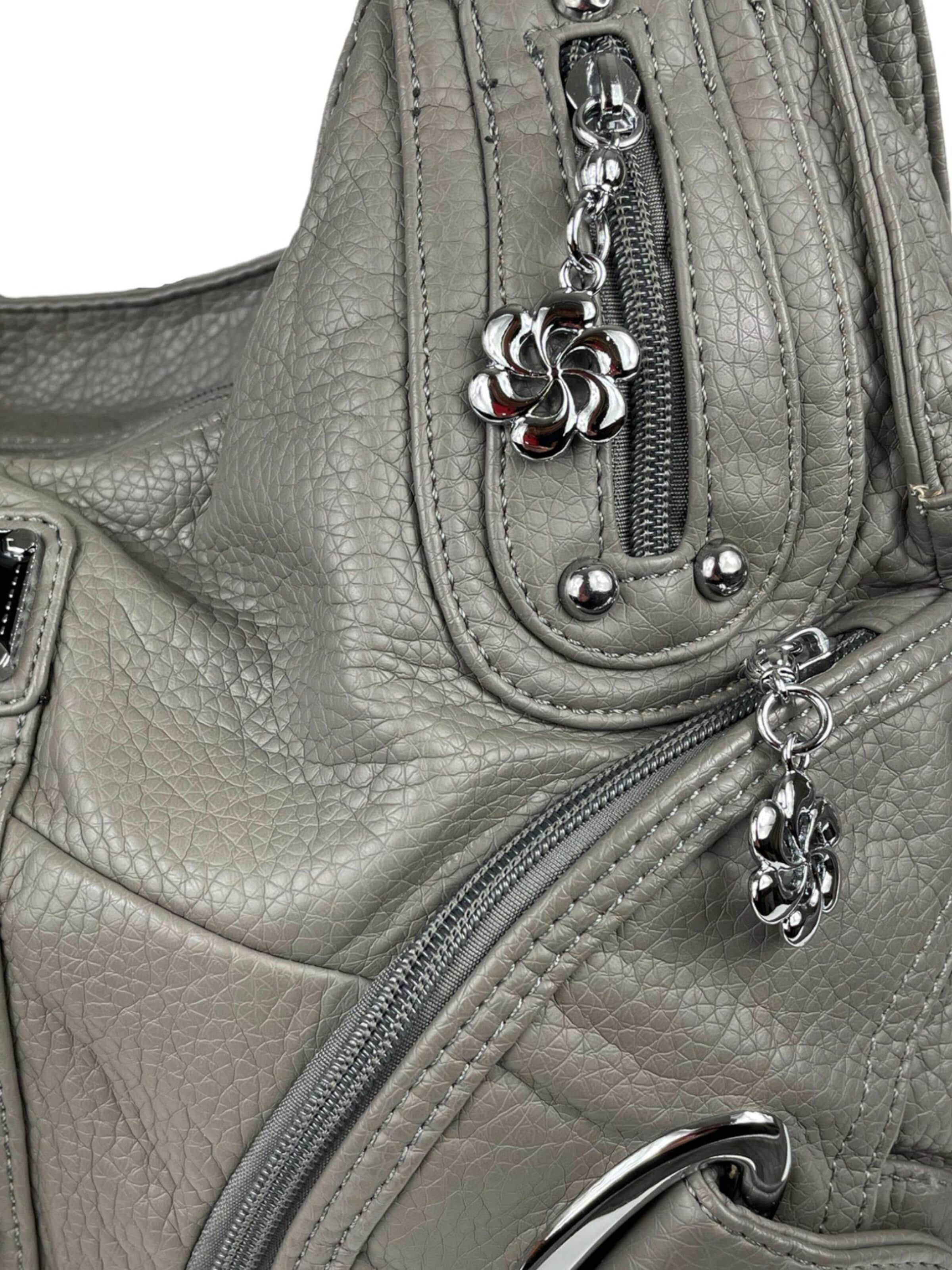 Borsa a mano di Kumixi in grigio