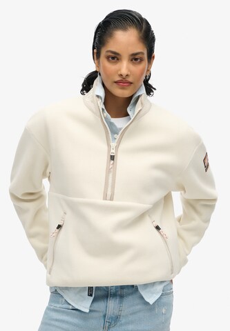 Pull-over Superdry en blanc : devant