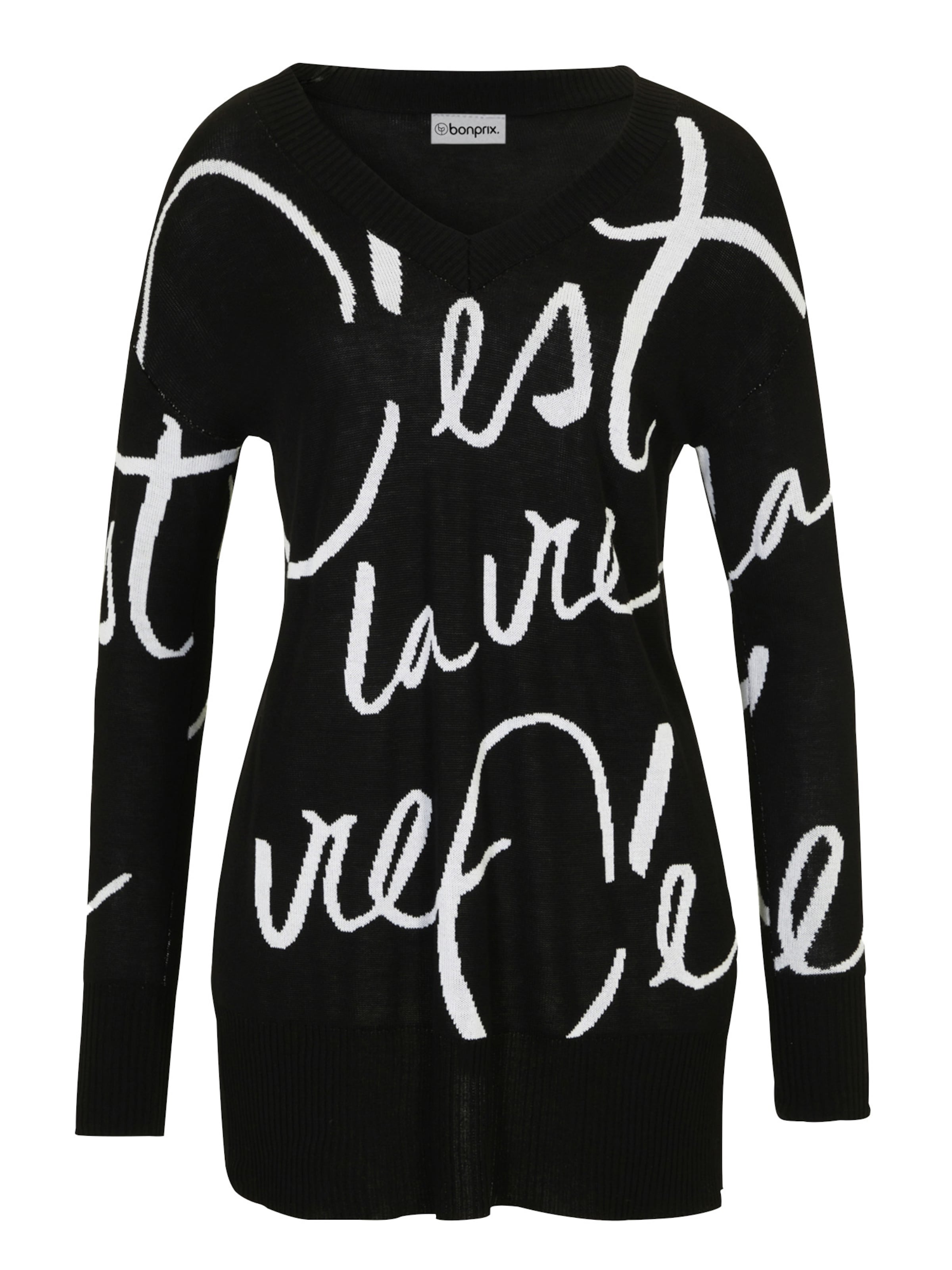 bonprix Pullover in Schwarz: Vorderseite