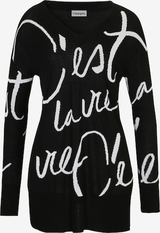 Pullover di bonprix in nero: frontale