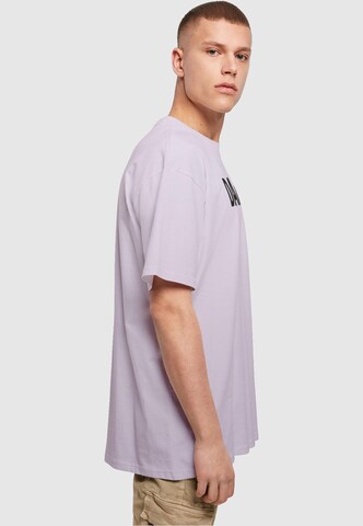 T-Shirt 'Fathers Day - Dad number 1' Merchcode en violet