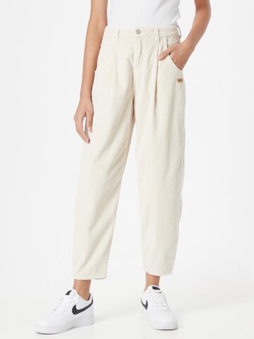 Gang Loose fit Pleat-front trousers 'Silvia' in Beige: front