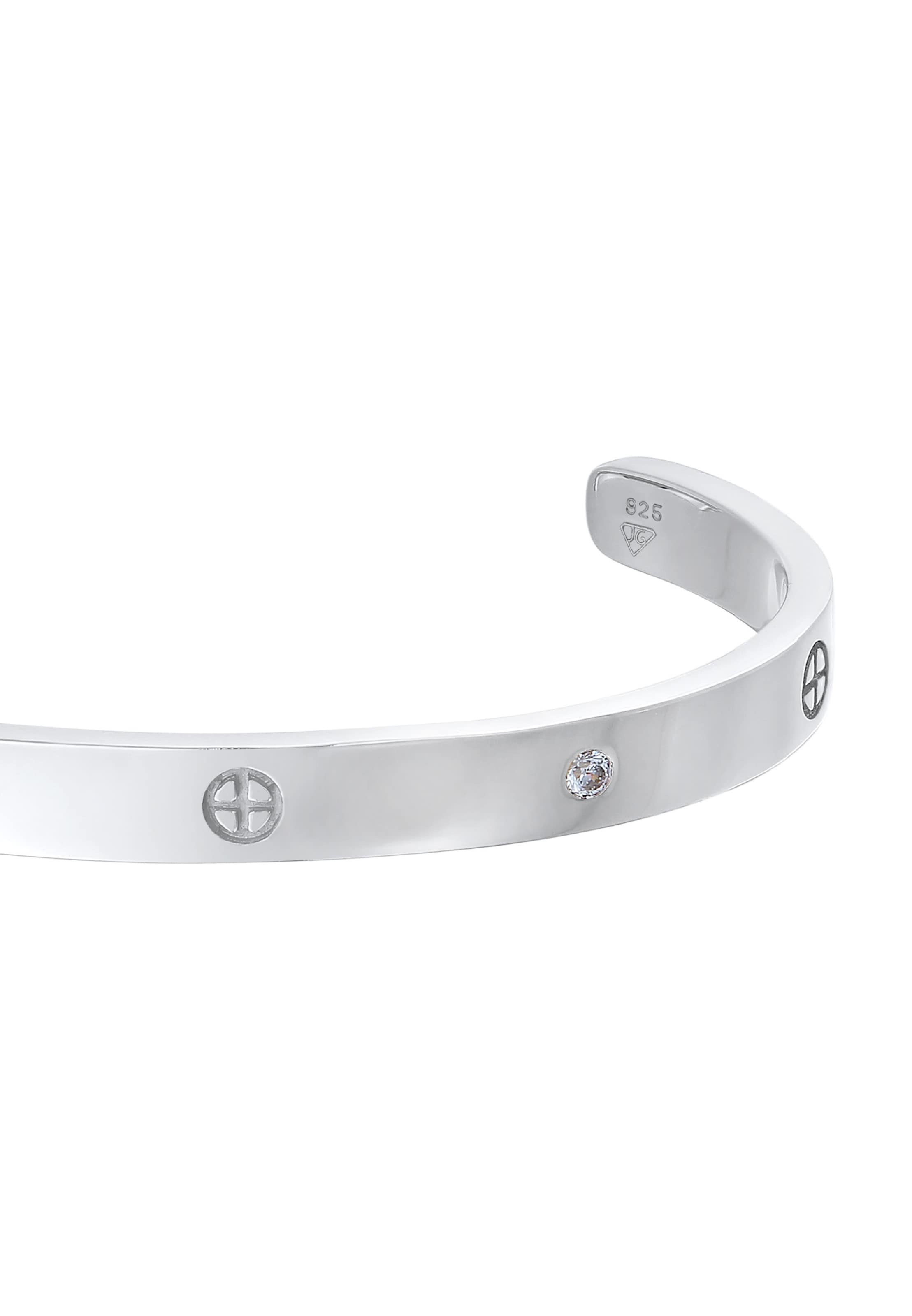 ELLI PREMIUM Armband 'Geo' in Silber