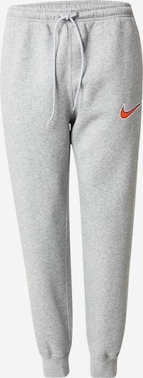 Nike Sportswear Hlače 'CLUB' u kameno siva / tamno narančasta, Pregled proizvoda