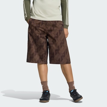 ADIDAS ORIGINALS Loosefit Kalhoty – hnědá: přední strana