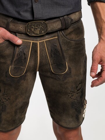 Coupe slim Pantalon folklorique 'Wayen' SPIETH & WENSKY en noir