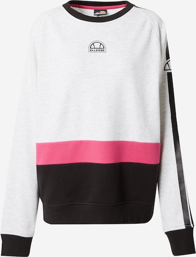 ELLESSE Sweat de sport 'Prudence' en rose / noir / blanc chiné, Vue avec produit